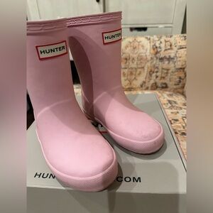 Hunter Blush Pink Waterproof Boots